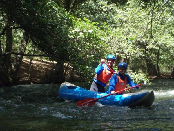 Descenso del río Bornova por debajo del pantano de Alcorlo