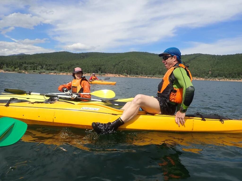 kayak en el pantano de el vado